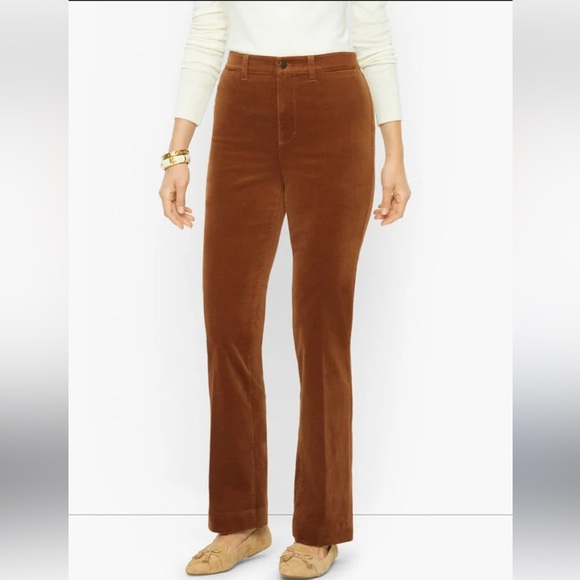 Talbots NWOT corduroy straight leg stretch pants sz12 - Picture 2 of 6